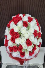 ช่อดอกไม้ประดิษฐ์สีแดง-AC1001 - Image 2