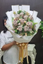 ช่อแบงค์พับดอกกุหลาบ-MA1033 - Image 3