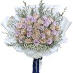 ช่อแบงค์ม้วนทำดอก