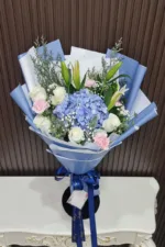 ช่อดอกไม้สดสีฟ้า-FB1015 - Image 2