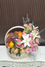 กระเช้าผลไม้ดอกไม้สด-BF1021 - Image 2