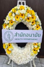 พวงหรีดดอกไม้สด-W1018 - Image 4