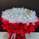 ช่อเจ้าหญิงสีแดงสด 50 ใบ ช่อเปล่าใส่แบงค์เอง รูปปก