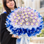 ช่อเจ้าหญิงสีน้ำเงิน 50 ใบ ภาพประกอบสินค้า 3