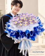 ช่อเจ้าหญิงสีน้ำเงิน 50 ใบ ภาพประกอบสินค้า 6