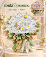ภาพปกช่อเปล่าเจ้าหญิงสีเขียวพร้อมภาพจำลองหลังใส่แบงค์